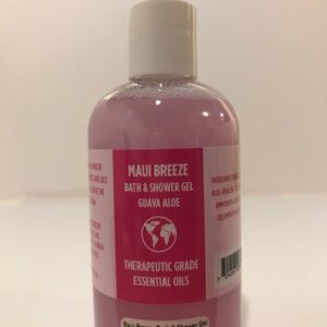 Pink Maui Breeze guava aloe shower gel bottle