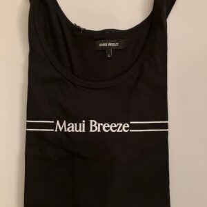 Black tank top with Maui Breeze text